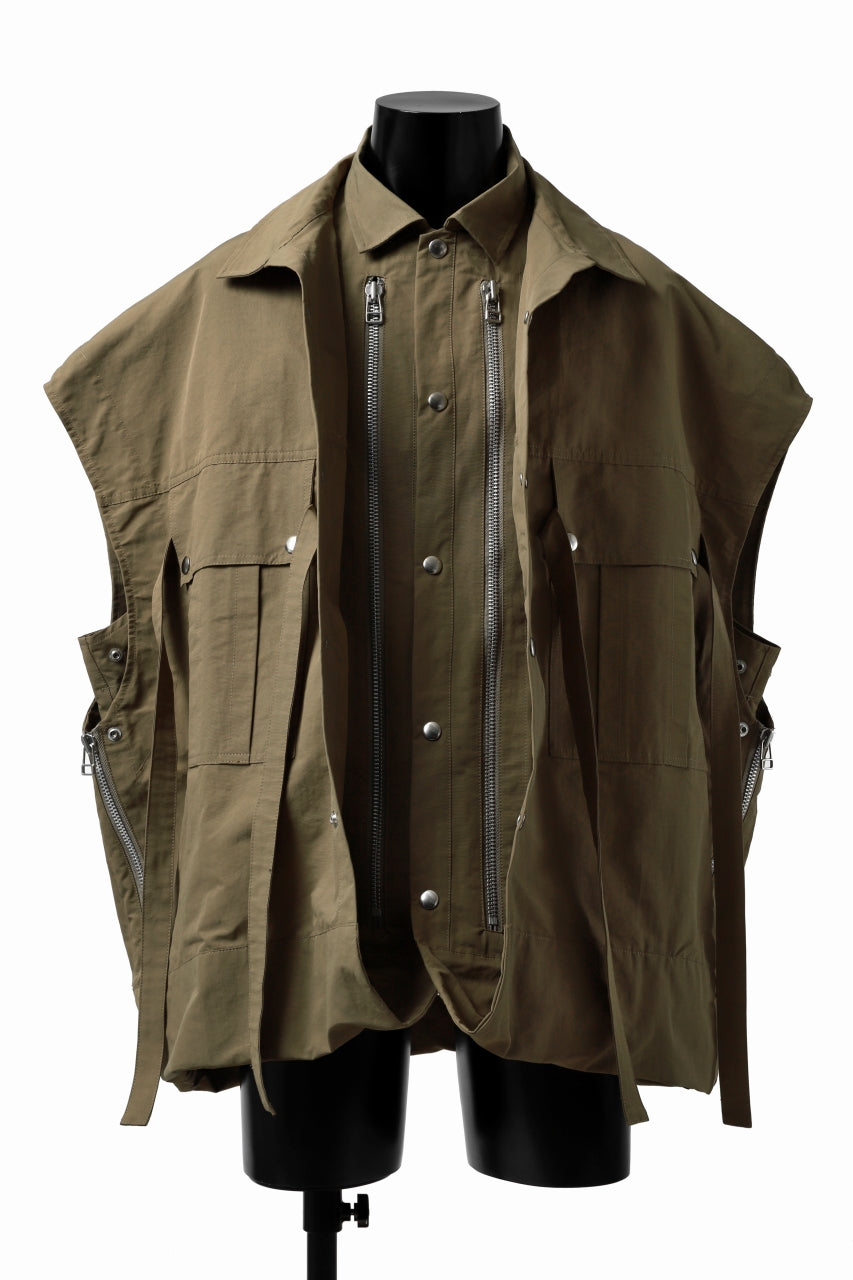 画像をギャラリービューアに読み込む, A.F ARTEFACT DOUBLE-LAYERED WORK VEST (BEIGE)
