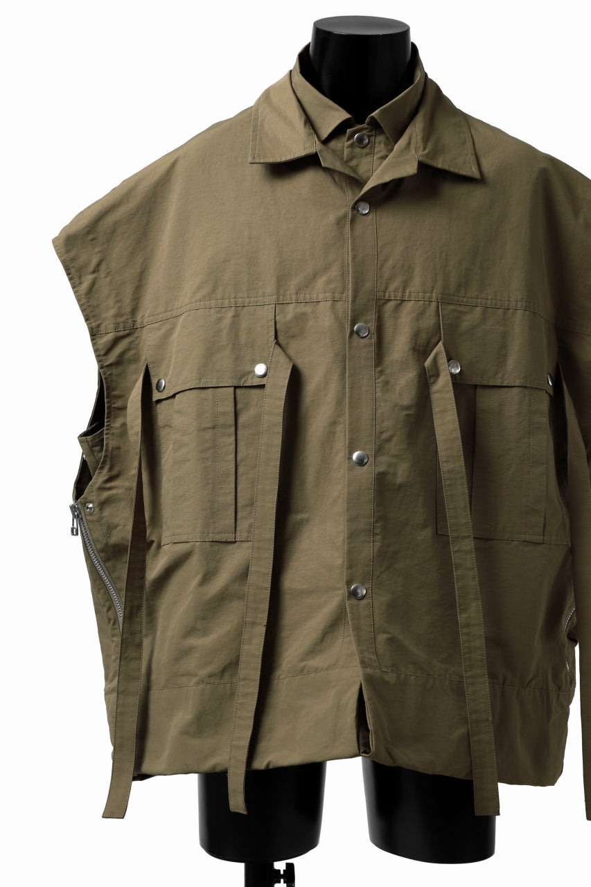 画像をギャラリービューアに読み込む, A.F ARTEFACT DOUBLE-LAYERED WORK VEST (BEIGE)