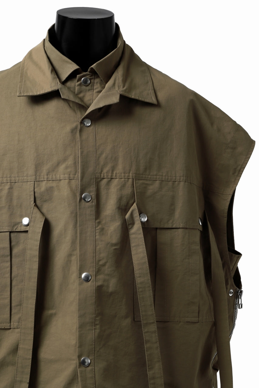 画像をギャラリービューアに読み込む, A.F ARTEFACT DOUBLE-LAYERED WORK VEST (BEIGE)