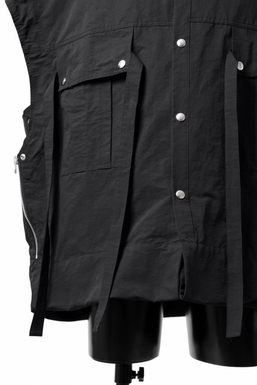 画像をギャラリービューアに読み込む, A.F ARTEFACT DOUBLE-LAYERED WORK VEST (BLACK)