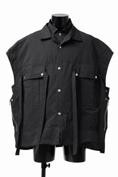 画像をギャラリービューアに読み込む, A.F ARTEFACT DOUBLE-LAYERED WORK VEST (BLACK)
