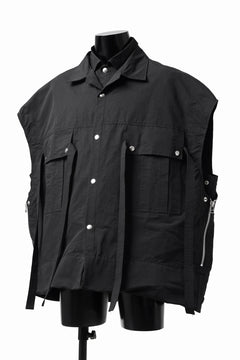 画像をギャラリービューアに読み込む, A.F ARTEFACT DOUBLE-LAYERED WORK VEST (BLACK)