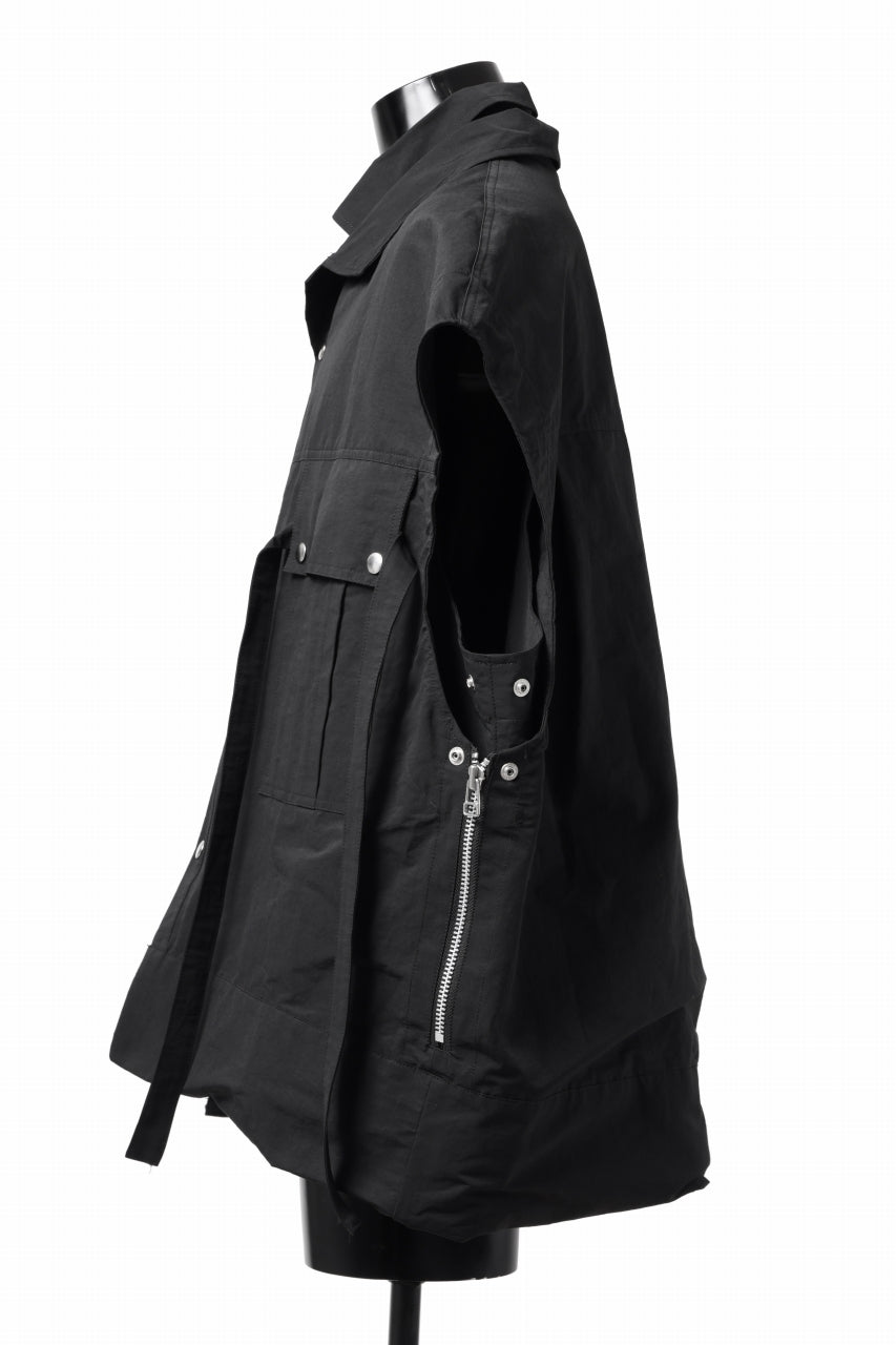 画像をギャラリービューアに読み込む, A.F ARTEFACT DOUBLE-LAYERED WORK VEST (BLACK)