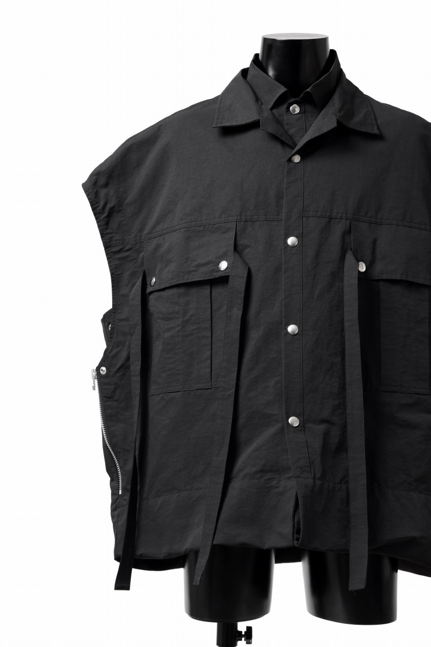 画像をギャラリービューアに読み込む, A.F ARTEFACT DOUBLE-LAYERED WORK VEST (BLACK)