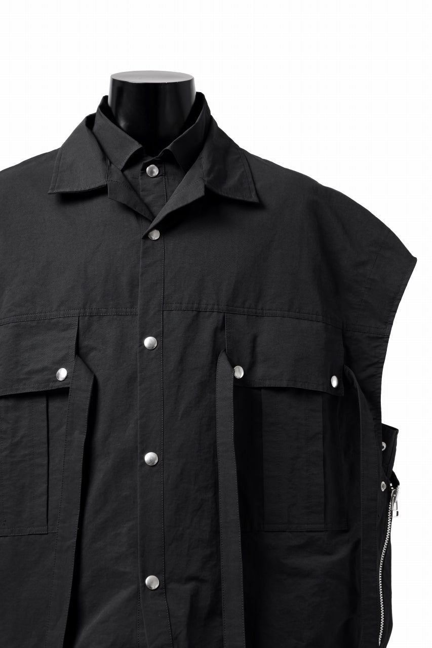 画像をギャラリービューアに読み込む, A.F ARTEFACT DOUBLE-LAYERED WORK VEST (BLACK)