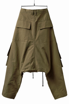 画像をギャラリービューアに読み込む, A.F ARTEFACT MILITARY SARROUEL WIDE PANTS (BEIGE)