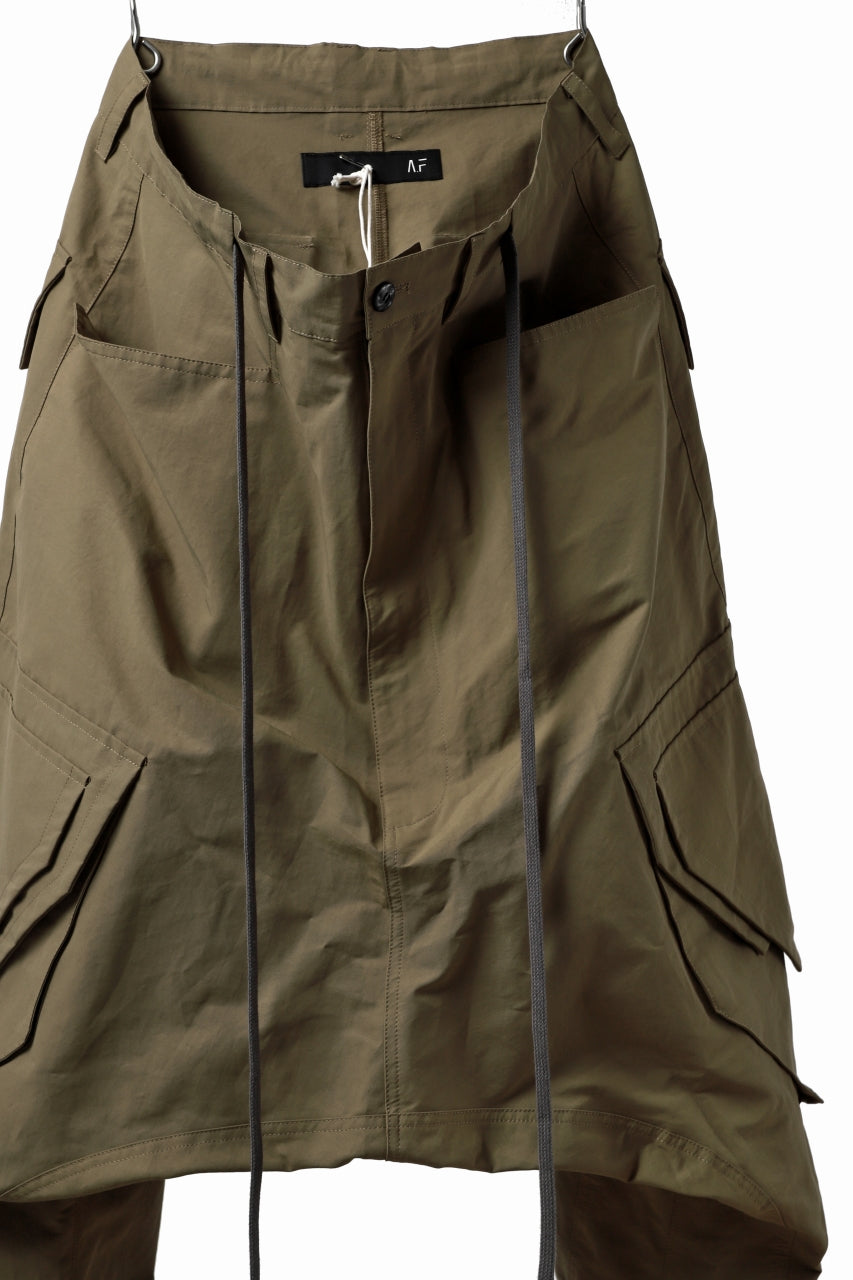 画像をギャラリービューアに読み込む, A.F ARTEFACT MILITARY SARROUEL WIDE PANTS (BEIGE)