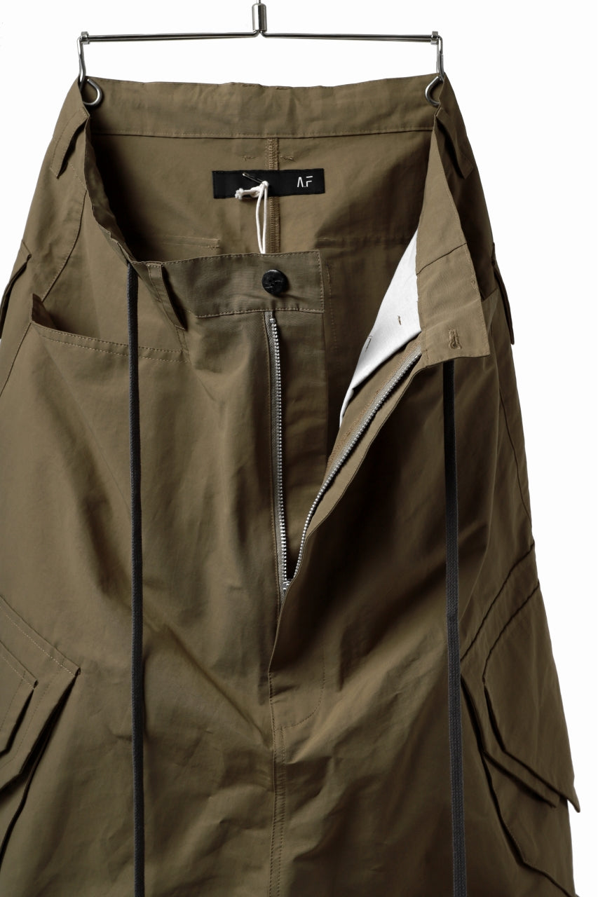 画像をギャラリービューアに読み込む, A.F ARTEFACT MILITARY SARROUEL WIDE PANTS (BEIGE)