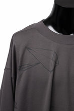 画像をギャラリービューアに読み込む, A.F ARTEFACT PYRA PATTERN PRINT CREW NECK TOPS (GREY)