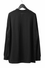画像をギャラリービューアに読み込む, A.F ARTEFACT exclusive THICK-COLLAR BASIC T-SHIRT L/S (BLACK)