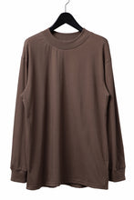 画像をギャラリービューアに読み込む, A.F ARTEFACT exclusive THICK-COLLAR BASIC T-SHIRT L/S (BROWN)