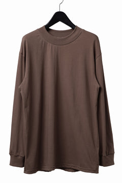 画像をギャラリービューアに読み込む, A.F ARTEFACT exclusive THICK-COLLAR BASIC T-SHIRT L/S (BROWN)