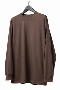画像をギャラリービューアに読み込む, A.F ARTEFACT exclusive THICK-COLLAR BASIC T-SHIRT L/S (BROWN)