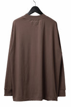 画像をギャラリービューアに読み込む, A.F ARTEFACT exclusive THICK-COLLAR BASIC T-SHIRT L/S (BROWN)