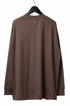 画像をギャラリービューアに読み込む, A.F ARTEFACT exclusive THICK-COLLAR BASIC T-SHIRT L/S (BROWN)