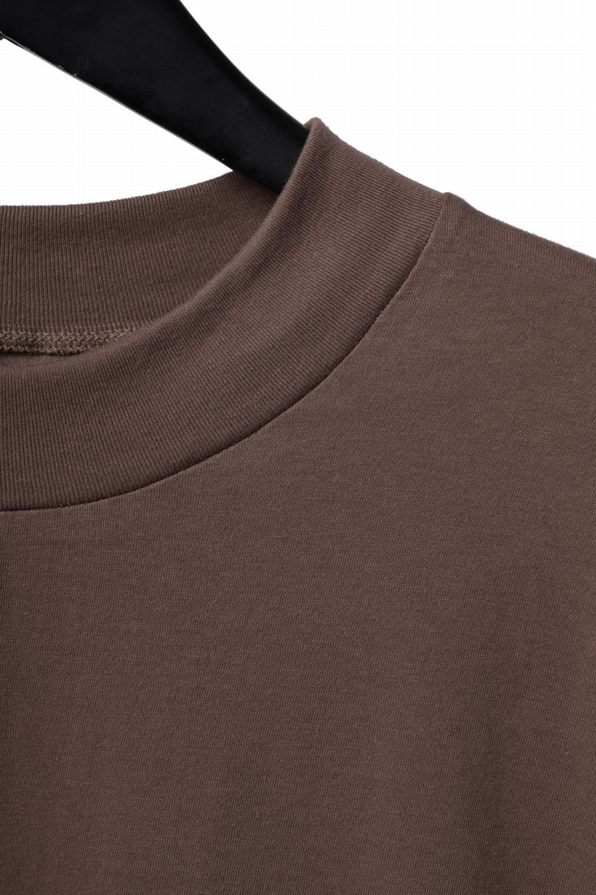 画像をギャラリービューアに読み込む, A.F ARTEFACT exclusive THICK-COLLAR BASIC T-SHIRT L/S (BROWN)