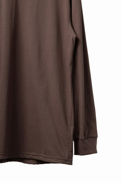 画像をギャラリービューアに読み込む, A.F ARTEFACT exclusive THICK-COLLAR BASIC T-SHIRT L/S (BROWN)