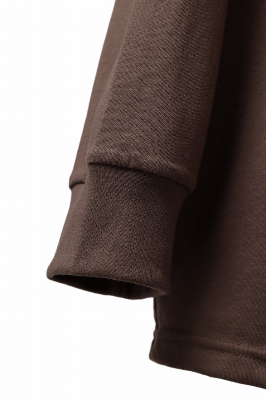 画像をギャラリービューアに読み込む, A.F ARTEFACT exclusive THICK-COLLAR BASIC T-SHIRT L/S (BROWN)