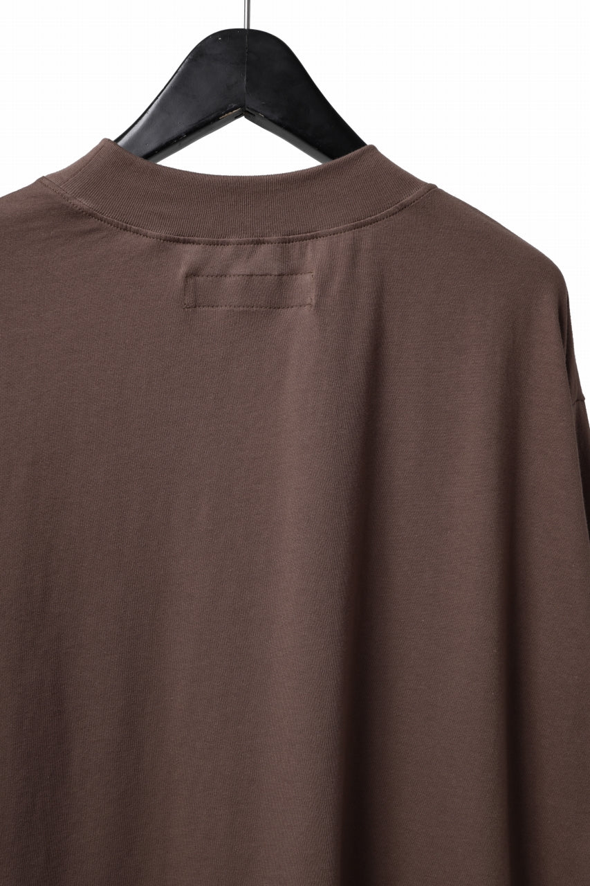 画像をギャラリービューアに読み込む, A.F ARTEFACT exclusive THICK-COLLAR BASIC T-SHIRT L/S (BROWN)