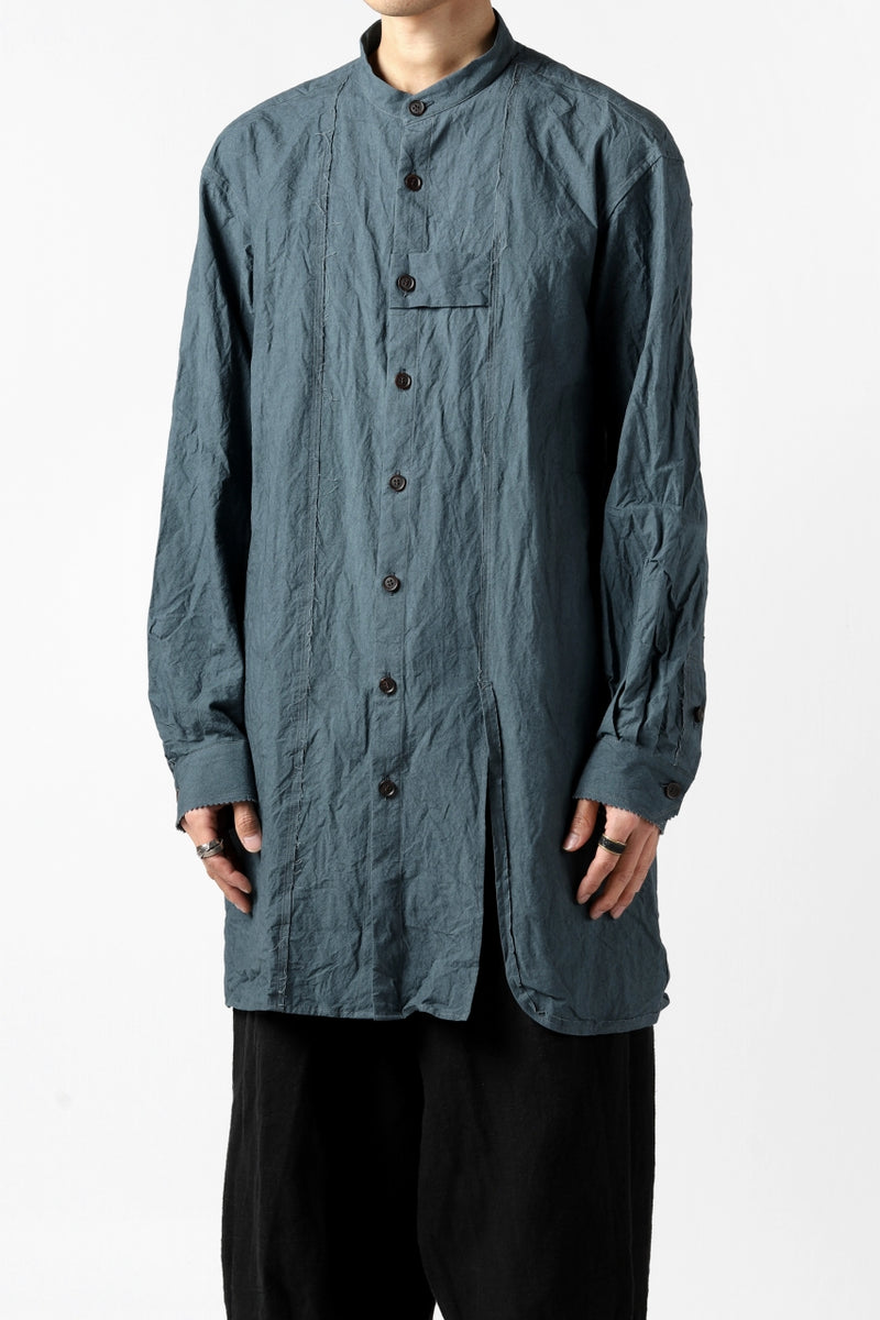 YUTA MATSUOKA semi long shirts / triple wash typewriter (light 