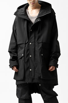 画像をギャラリービューアに読み込む, A.F ARTEFACT "LIGHT-WARMER" MODS COAT / FLEECE BONDING NYLON (BLACK)