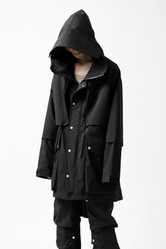 画像をギャラリービューアに読み込む, A.F ARTEFACT "LIGHT-WARMER" MODS COAT / FLEECE BONDING NYLON (BLACK)