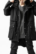 画像をギャラリービューアに読み込む, A.F ARTEFACT "LIGHT-WARMER" MODS COAT / FLEECE BONDING NYLON (BLACK)