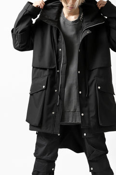 画像をギャラリービューアに読み込む, A.F ARTEFACT "LIGHT-WARMER" MODS COAT / FLEECE BONDING NYLON (BLACK)
