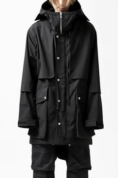 画像をギャラリービューアに読み込む, A.F ARTEFACT "LIGHT-WARMER" MODS COAT / FLEECE BONDING NYLON (BLACK)