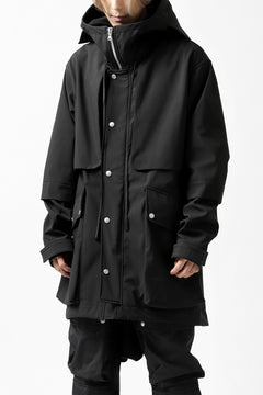 画像をギャラリービューアに読み込む, A.F ARTEFACT "LIGHT-WARMER" MODS COAT / FLEECE BONDING NYLON (BLACK)