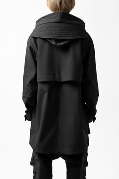 画像をギャラリービューアに読み込む, A.F ARTEFACT "LIGHT-WARMER" MODS COAT / FLEECE BONDING NYLON (BLACK)