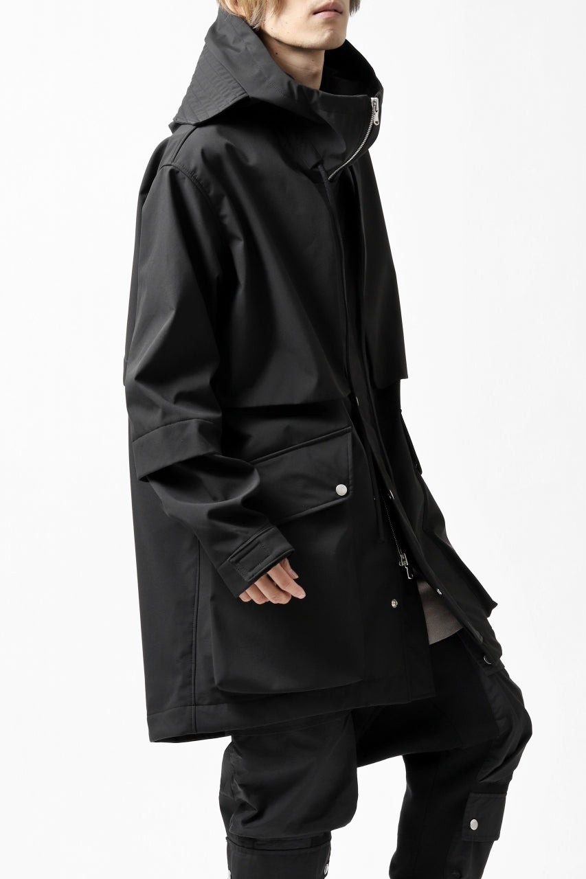 画像をギャラリービューアに読み込む, A.F ARTEFACT "LIGHT-WARMER" MODS COAT / FLEECE BONDING NYLON (BLACK)
