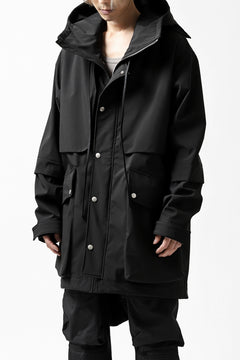 画像をギャラリービューアに読み込む, A.F ARTEFACT "LIGHT-WARMER" MODS COAT / FLEECE BONDING NYLON (BLACK)