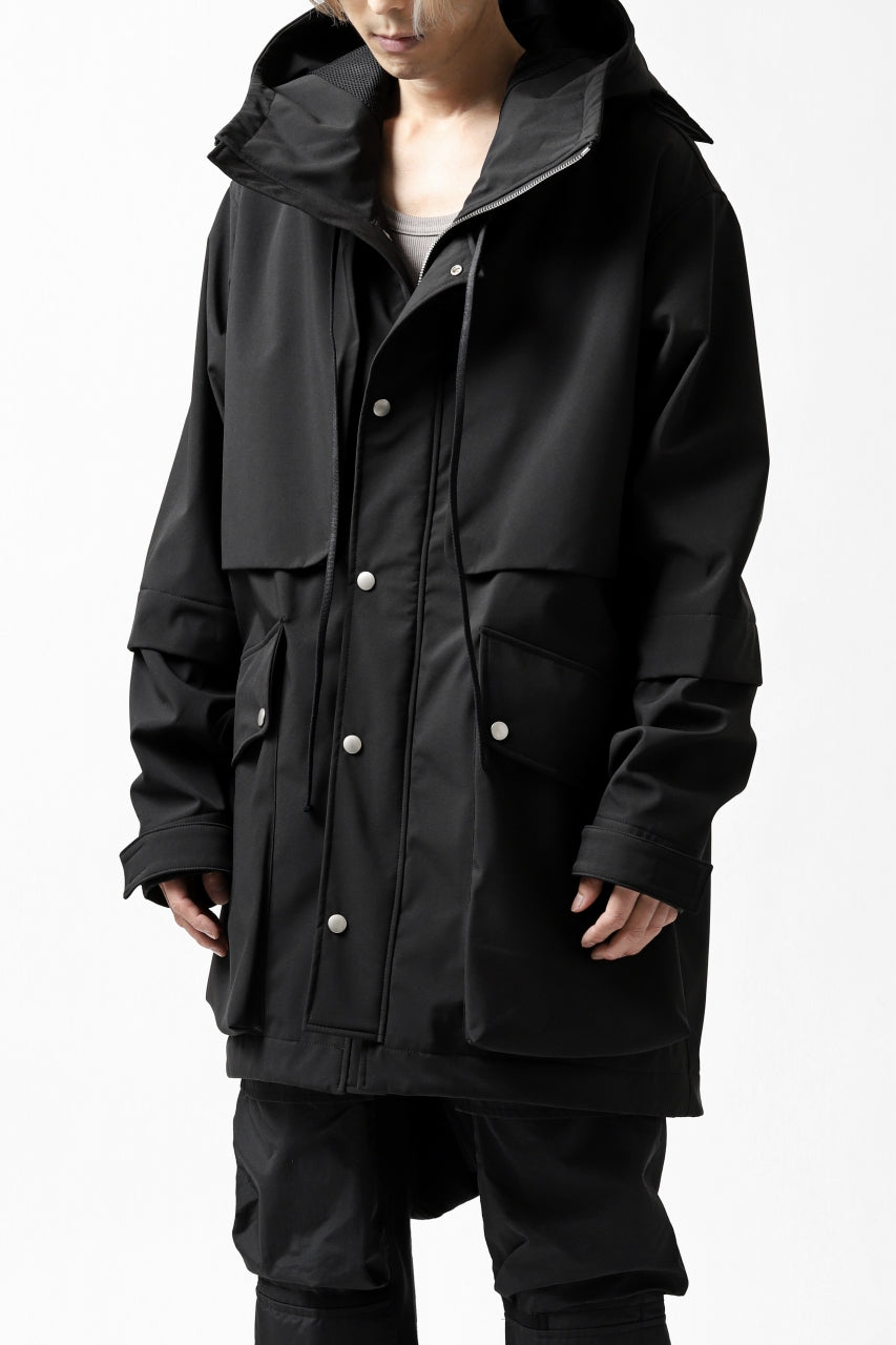 画像をギャラリービューアに読み込む, A.F ARTEFACT "LIGHT-WARMER" MODS COAT / FLEECE BONDING NYLON (BLACK)