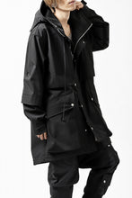 画像をギャラリービューアに読み込む, A.F ARTEFACT "LIGHT-WARMER" MODS COAT / FLEECE BONDING NYLON (BLACK)