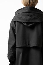 画像をギャラリービューアに読み込む, A.F ARTEFACT "LIGHT-WARMER" MODS COAT / FLEECE BONDING NYLON (BLACK)