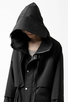 画像をギャラリービューアに読み込む, A.F ARTEFACT "LIGHT-WARMER" MODS COAT / FLEECE BONDING NYLON (BLACK)