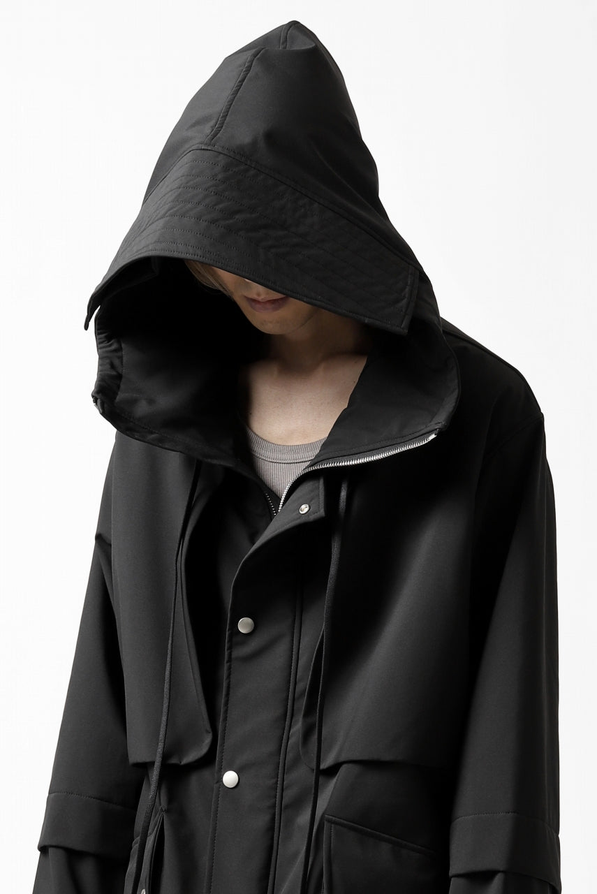 画像をギャラリービューアに読み込む, A.F ARTEFACT "LIGHT-WARMER" MODS COAT / FLEECE BONDING NYLON (BLACK)