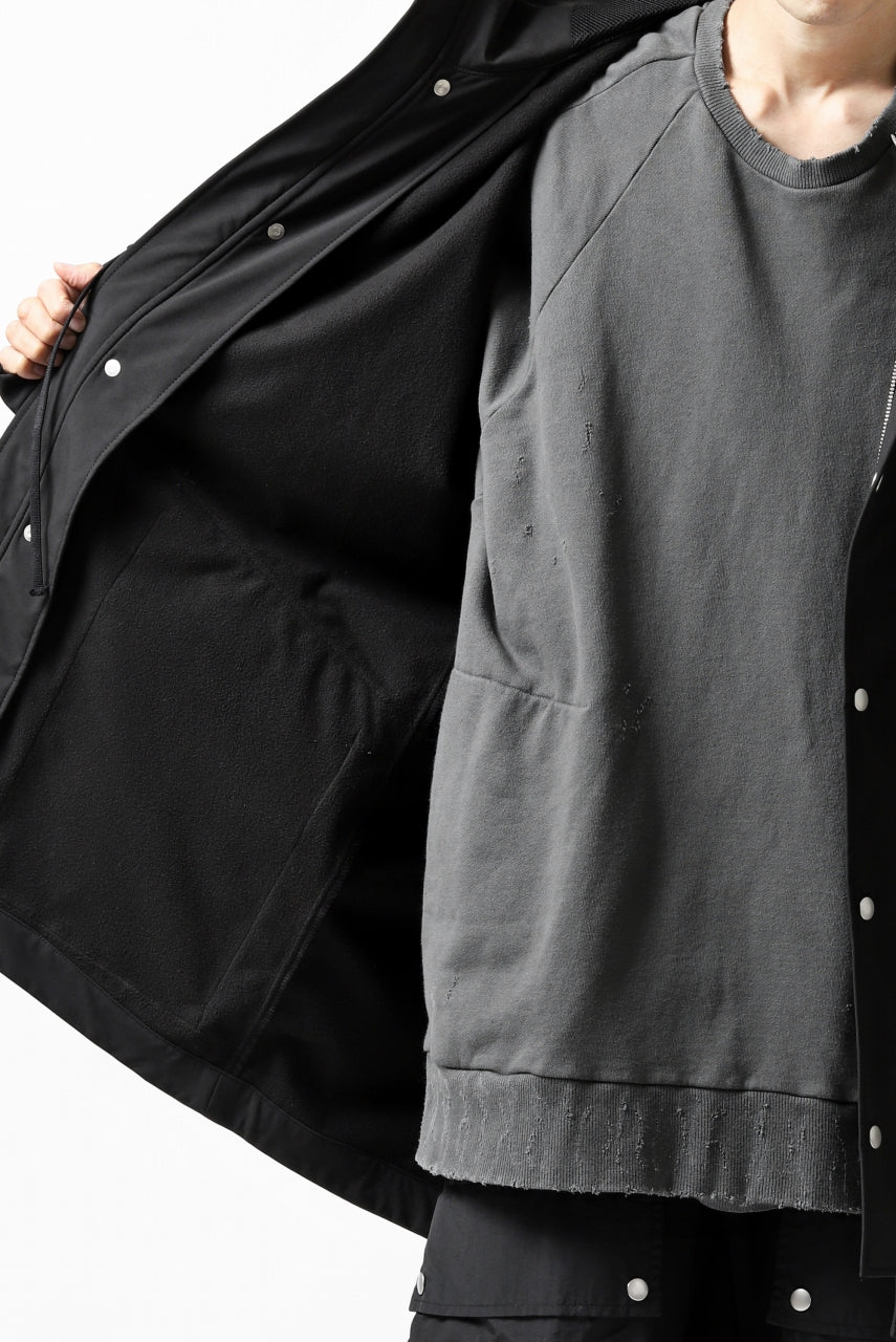 画像をギャラリービューアに読み込む, A.F ARTEFACT "LIGHT-WARMER" MODS COAT / FLEECE BONDING NYLON (BLACK)