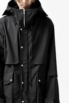 画像をギャラリービューアに読み込む, A.F ARTEFACT "LIGHT-WARMER" MODS COAT / FLEECE BONDING NYLON (BLACK)