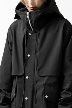画像をギャラリービューアに読み込む, A.F ARTEFACT "LIGHT-WARMER" MODS COAT / FLEECE BONDING NYLON (BLACK)