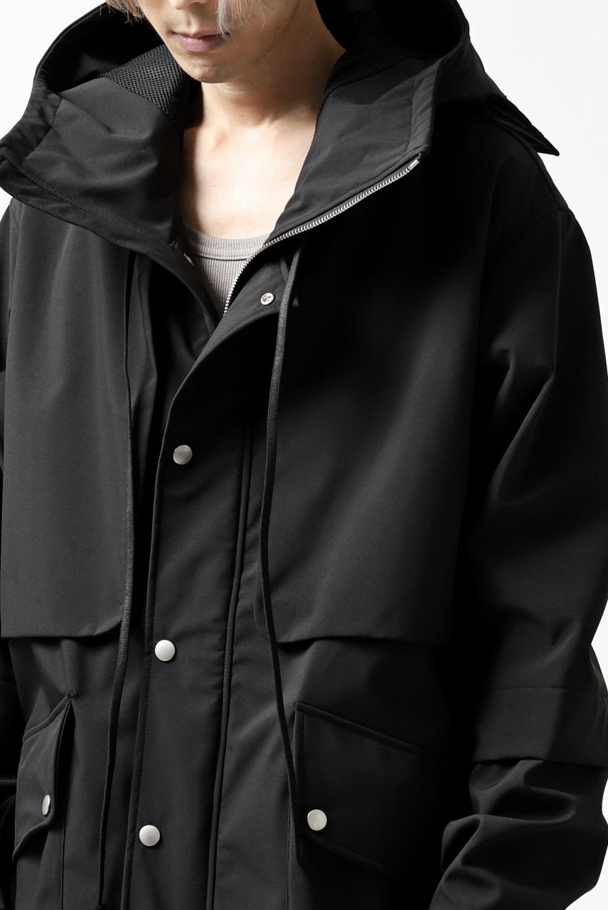 画像をギャラリービューアに読み込む, A.F ARTEFACT "LIGHT-WARMER" MODS COAT / FLEECE BONDING NYLON (BLACK)