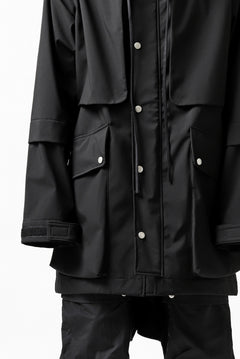 画像をギャラリービューアに読み込む, A.F ARTEFACT "LIGHT-WARMER" MODS COAT / FLEECE BONDING NYLON (BLACK)