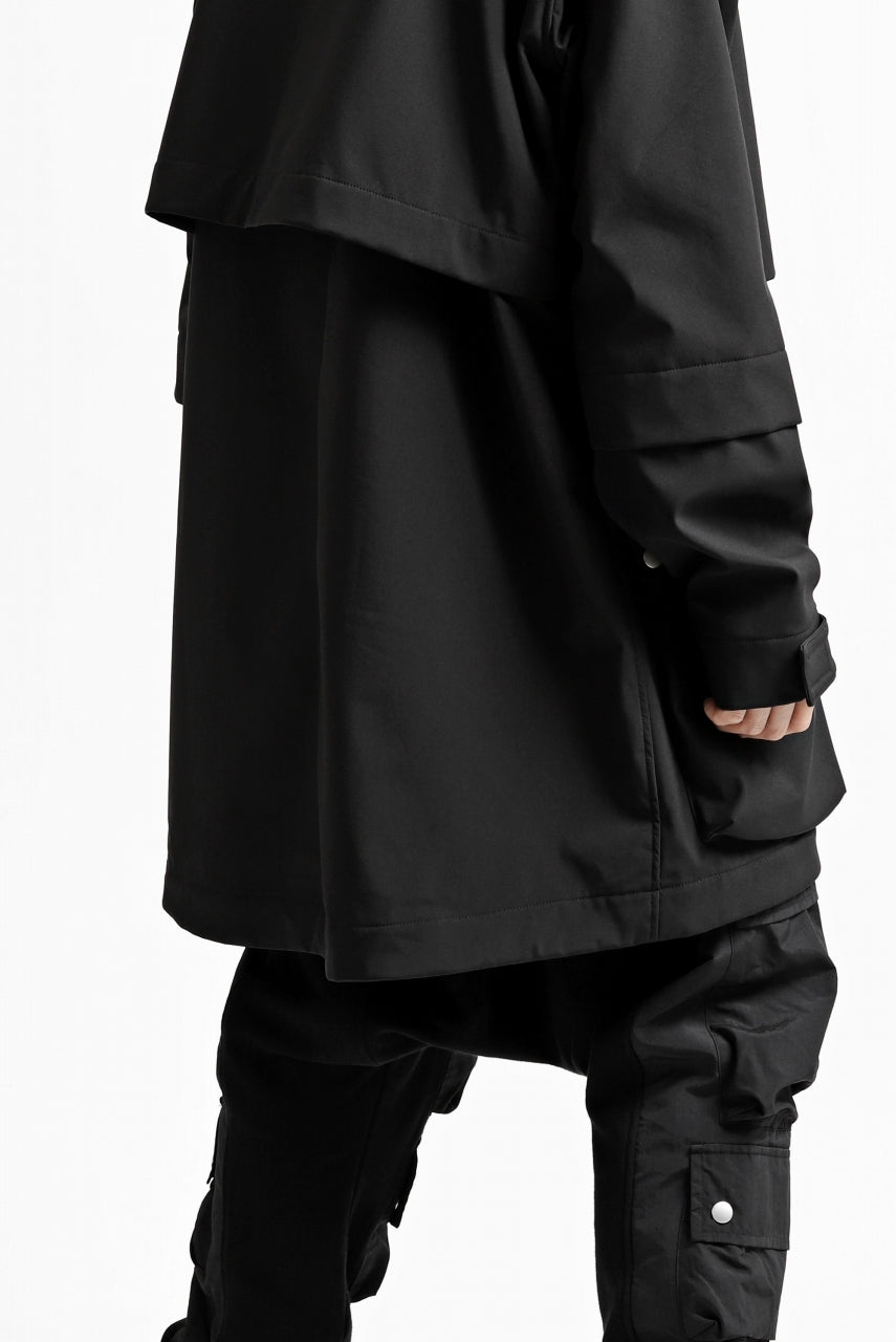 画像をギャラリービューアに読み込む, A.F ARTEFACT "LIGHT-WARMER" MODS COAT / FLEECE BONDING NYLON (BLACK)