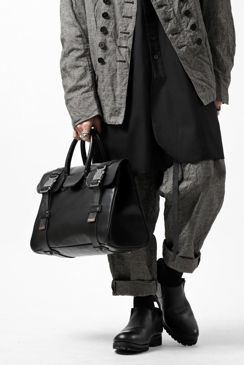 画像をギャラリービューアに読み込む, ierib VOYGER 30 HAND BAG / smooth horse leather (BLACK)