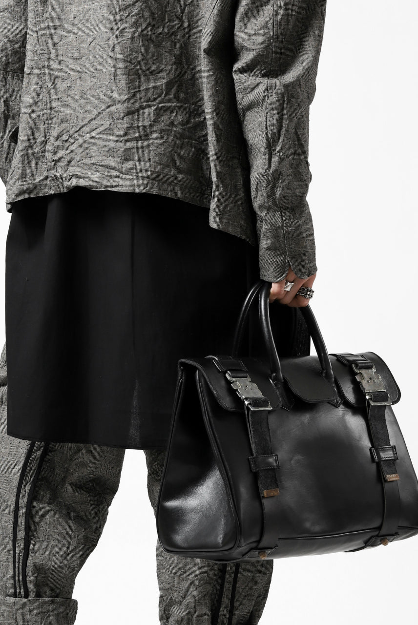 画像をギャラリービューアに読み込む, ierib VOYGER 30 HAND BAG / smooth horse leather (BLACK)