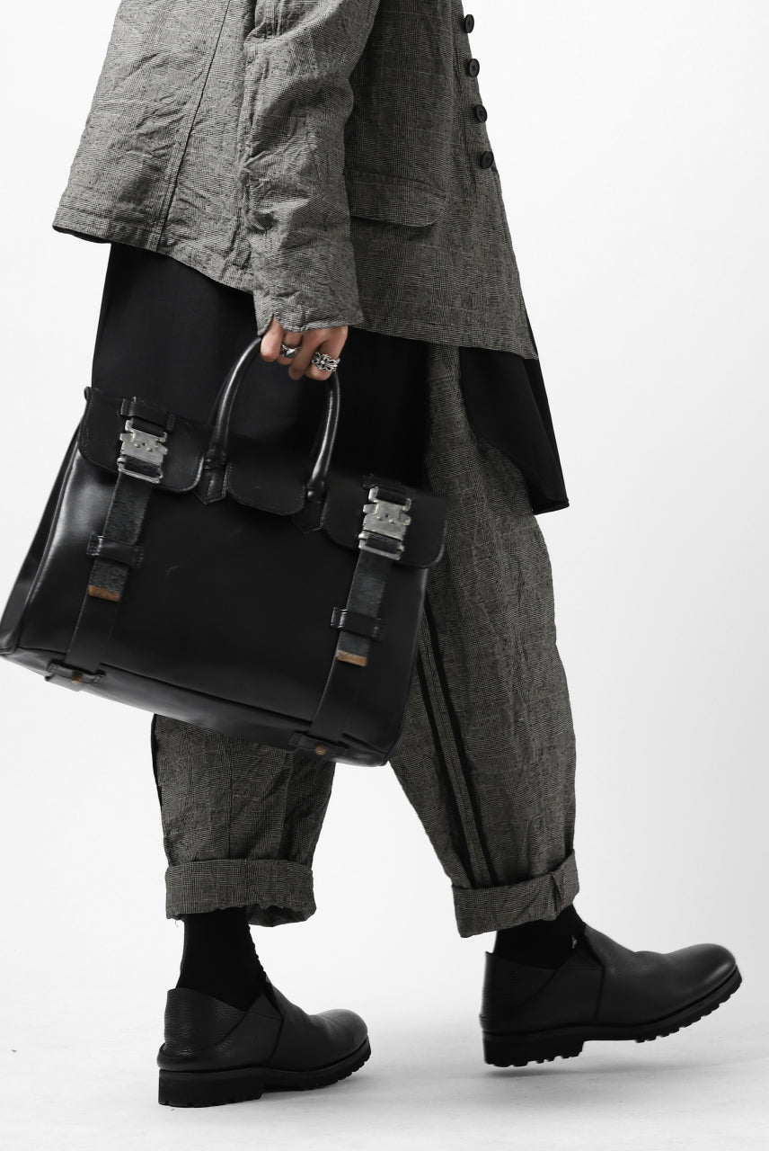 画像をギャラリービューアに読み込む, ierib VOYGER 30 HAND BAG / smooth horse leather (BLACK)