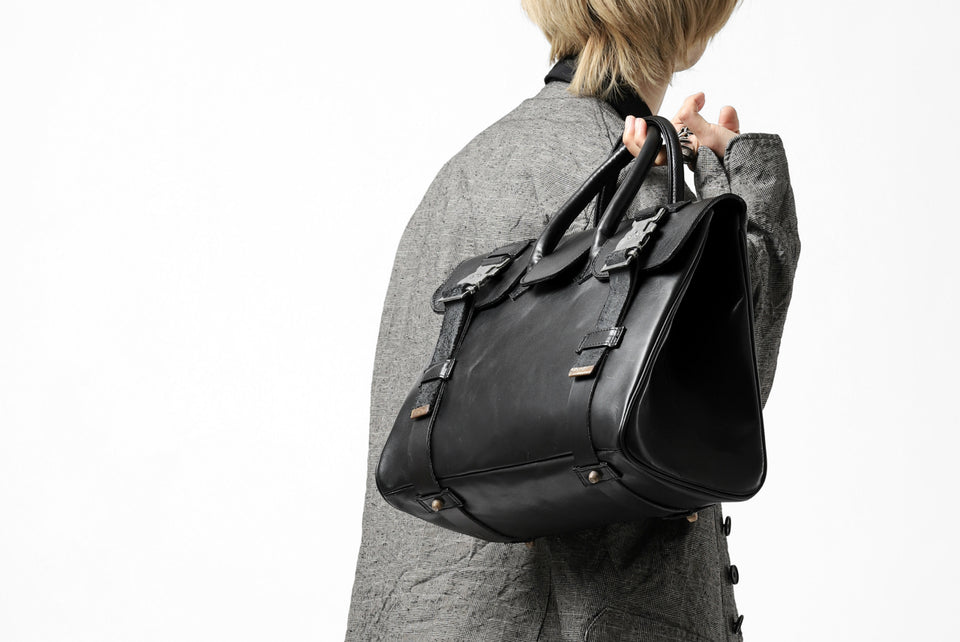 画像をギャラリービューアに読み込む, ierib VOYGER 30 HAND BAG / smooth horse leather (BLACK)