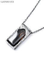 画像をギャラリービューアに読み込む, GASPARD HEX Quartz Inclusion Pendant XL with Black Diamond