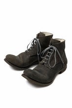 画像をギャラリービューアに読み込む, prtl "one make" Lace Up Boots (JAPAN Cow Reversed Leather / Hand Dyed BLACK)